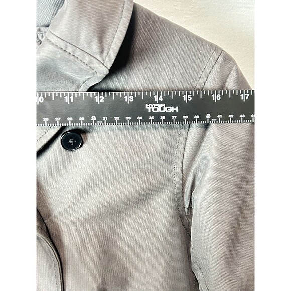 NAU‎ Womens S Goose Down Feather Gray Canvas Collared Zipped Jacket - Picture 3 of 10